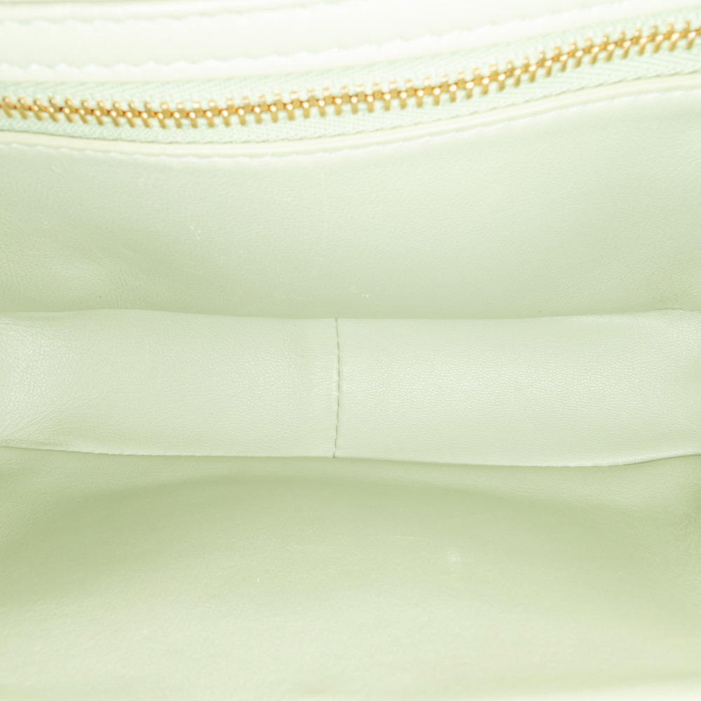 Pre-Loved Celine Teen Triomphe Coated Canvas and Calfskin Triomphe Crossbody - Picture 4 of 8